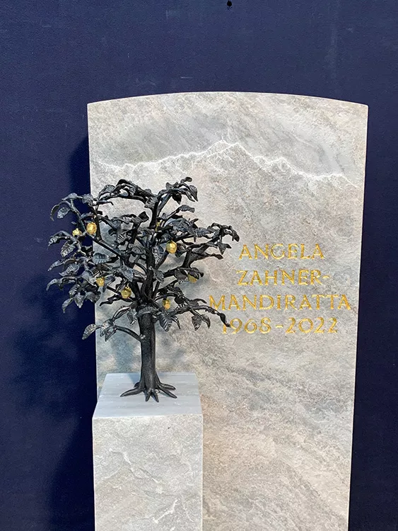 Grabsteinverzierungen mitMetall - Kunstschmiede Appenzell